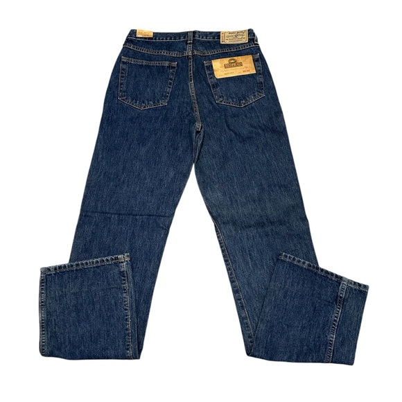 Men's REDHEAD Jeans 32 x 36 Pants Dark Navy Blue Boot Cut Cotton Denim NWT - Picture 4 of 11